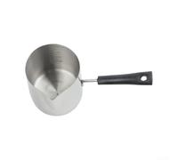 Acier Inoxydable Mousseur à Lait Pot 304 Acier Inoxydable Pour Latte Art | Bec verseur pour cuisinière électrique Lait Chocolat Beurre Fondre Argent 600Ml, Pour Réparation, Entretien Et Bricolage Pour