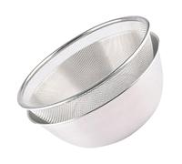 Acier Inoxydable Panier Égouttoir Cuisine Set Fruits, 22cm | Filtre L’eau et Nettoie les Aliments, Usage la Cuisine, Couleur Argenté, pour Fruits et Préparation