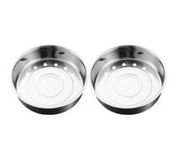 Acier Inoxydable Panier Vapeur 2 Pièces pour Cuiseur Argenté | Cuisson à Vapeur, Réchauffage des Boulettes et Œufs, Entretien Facile, Résistance à L'usure