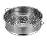 Acier Inoxydable Panier Vapeur avec Poignée 28cm pour Légumes | Perforations Fines, Surface Lisse Facile à Nettoyer au Lave-vaisselle, Adapté aux Brocolis et Feuilles, la Cuisine Saine