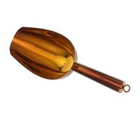 Acier Inoxydable Pelle à Glace et Crochet avec Poignée Ronde | Usage la Cuisine et Commercial, pour Grains et Glace, Poignée Ergonomique, Rangement Compact