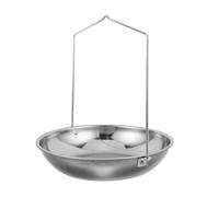 Acier Inoxydable Plateau de Pesée pour Balance Suspendue Industrielle | Chaîne et Poignée, Usage Entrepôt et Logistique, Finition Argenté, Accessoire Compatible Universellement
