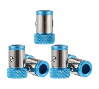 Acier Inoxydable Porte-embout Magnétique Bleu 5 Pièces | Anneau de Vissage, de L’usure, Verrouillage Précis des Vis, Assemblage Mobilier