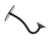 Acier Inoxydable Porte-savonnette Ventouse Murale Noir Magnétique | Fixation Solide pour Salle de Bain, Design Moderne, Support Mural Pratique, Usage Domestique, Format 1 Pièce