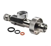 Acier inoxydable pour adaptateur hpa G5/8 300 bar Station de remplissage | G5/8 à 8 mm QD, charge de 4500 psi, acier inoxydable, manomètre précis, bouteilles de plongée