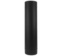 Acier Inoxydable Raccord de Tuyau de Poêle à Bois 125 MM | Tube Simple Paroi Noir, Longueur 0,5m, Montage Rapide, pour Poêles et Conduits D’évacuation