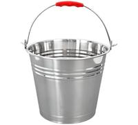 Acier Inoxydable Seau avec poignée dans différentes Tailles 5L/10L/14L, Acier Inoxydable, 14 l
