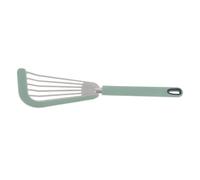 Acier Inoxydable Spatule à Poisson Ajourée Bord Silicone | Retourneur Léger à Poignée Ergonomique, Nettoyage Facile, pour Griddle, Œufs et Crêpes