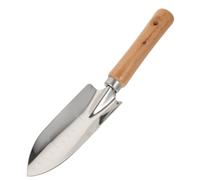 Acier Inoxydable Truelle de Jardin et Manche Bois Échelle | Outil de Jardinage Multi-usages, Trou Suspendre, Argenté, pour Plantation et Entretien Précis