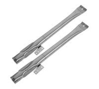 Acier Inoxydable Tube 2 Pièces de Brûleur de Barbecue | Remplacement Extérieur pour Gaz, Installation Rapide, Anti Corrosion, Argenté, Usage Camping la Cuisine