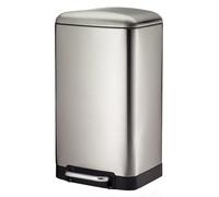 Kela Davino poubelle 30 l acier-noir 10903