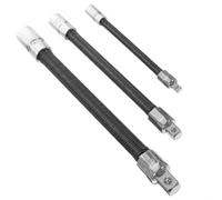 Acier Noir Barre D'extension Flexible 1/4 pour Clés à Douille | Légère, Technologie Professionnelle, Connexion Perceuse, Usage Souple, Accès Facile les Espaces Étroits