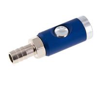 Acier trempé DN 7.4 Manchon de couplage pneumatique de sécurité avec bouton-poussoir Colonne de tuyau de 13 mm