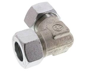 Acier zingué 30S Coude 90 degrés Anneau de coupe 400 Bar DIN 2353