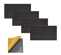 ACIT Feuille de néoprène adhésive isolante, lot de 4 feuilles, joint adhésif, caoutchouc adhésif, panneaux de mousse de polyuréthane, caoutchouc noir EPDM expansé (épaisseur 3MM, 22 x 15 CM)