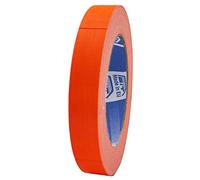 ACIT ruban adhésif fluo, 25 m x 19 mm, duct tape fluorescent super résistant (également au soleil, à la chaleur et à l'eau), Gaffer tape, ruban adhésif fluorescent, Réparations, Fixation (Orange fluo)