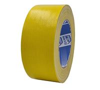 ACIT Ruban adhésif toilé fort 50 mm x 25 m, ruban telé renforcé, Duct Tape, ruban de toile américain : réparations, fixation et emballage à haute tenue (Jaune)