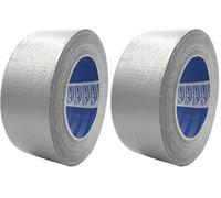 ACIT Ruban Adhésif Toilé pour Réparations, 50mm x 25 mètres, Ruban Adhésif Americai, étanche, et bricolage, isolant, Étanchéité ou Emballage (Gris) (Lot de 2)