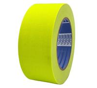 ACIT Ruban de toile fluo, 50 mm x 25 m, ruban telé renforcé Duct Tape, Ruban de toile Américain, Réparations, Fixation et emballage à haute tenue (Jaune)