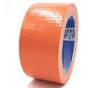 ACIT Ruban toilé américain, duct tape, 50 mm x 25 mètres, imperméable, réparations et bricolage, isolant, pour tous types de réparations (Orange)
