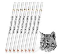 ACKKOR 8 Gommes de Précision en Forme de Crayon pour Artistes, Gomme Fine pour Dessin au Fusain, Esquisse et Retouche de Détails