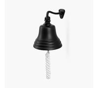 ACL Bar Home Pub Accessoires Sonnette à Main - Porte-Sonnette de Bar Murale Décorations Nautiques - Sonnette Noire Unique avec des Sons forts et Nets Idéal pour Noël, Réception, Pub 4 Pouces