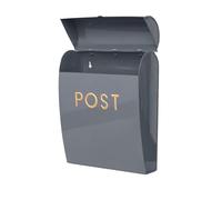 A oîte aux Lettres Murale Grise pour Une Utilisation en extérieur - Boîte aux Lettres résistante aux intempéries et Durable, Installation Facile, Construction Solide, Parfaite pour Les Maisons et
