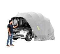 ACLFF Carport pliable mobile en acier inoxydable, abris de voiture, auvent portable, résistant au vent et à la neige, convient pour les environnements extérieurs