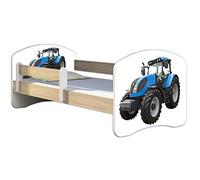 ACMA Lit Enfant Junior Sommier à Lattes Matelas Gratuite CHÊNE Sonoma II (42 Tracteur, 160 x 80 cm)