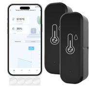 Acmerota Capteur hygromètre thermomètre Zigbee, Capteur de température Zigbee Capteurs intelligents de température et d'humidité Fréquence de mise à jour réglable,