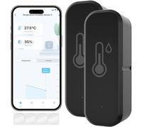 Acmerota Capteur thermomètre hygromètre intelligent Capteur de température WiFi Capteur intelligent sans fil d'humidité et de température intérieure Fréquence de mise à jour réglable