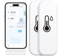 Acmerota SMART THERMOMÈTRE HYGROMETER Zigbee, capteur intelligent de température et d'humidité Fréquence de mise à jour réglable,utilisation avec l'application à distance pour alerte