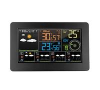 ACMHNC Station Météo WiFi Connecté APP Moniteur Météo Intelligent Intérieur Extérieure sans Fil Température Hygromètre,Baromètre,Affichage LCD Coloré Anémomètre Horloge Numérique