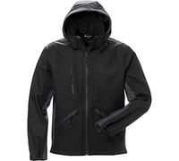 ACODE Veste à capuche pour homme Soft Shell Noir Taille 56/58 (XL)