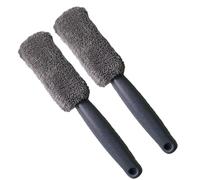 ACOGEDO Construction en Acier allié 2pcs Roue et Brosse pour Detailing | Construction en acier allié Poignée ergonomique antidérapante, microfibre haute densité, polyvalente pour l\'intérieur et