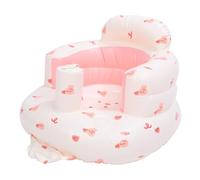 ACOGEDO Siège Gonflable pour bébé avec Pompe à Air Canapé de Soutien Dorsal pour bébé Imprimé Lapin Siège de Chaise Gonflable Assis Les Côtés du Stabilisent Les Jambes Enveloppement Doux et Son