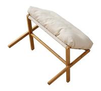 ACOGEDO Tabouret de Pied Tabouret de Pied en X de Souple Repose-Pieds en X Repose-Pieds Petit Stoo de Pliable en avec Coussin Doux | Bureau de Chambre à Coucher de Salle de Repos de Multifonctionnel