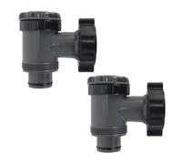 ACOLY Lot de 2 vannes d'arrêt de piscine 38 mm pour accessoires Intex et Best-way, kit de raccordement de piscine, vanne à piston