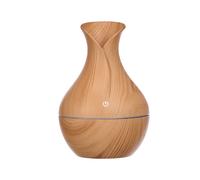 Acorde Humidificateur électrique bombé 10x15x10 cm plastique couleur bois avec USB (Set de 12)