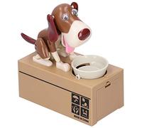 Acouto Banque Chiot Mignon Animal Voler Chien Boîte d'épargne Spray Brun Maison et Cochon pour w BankPuppy BankCoin BankSaving BankCute BankMoney Box