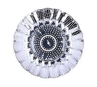 Acouto Batterie de Cuisine à Support à Vapeur, Panier à Vapeur Pliable en Acier Inoxydable 430, Conception à Crochet, Convient aux Autocuiseurs, Cuiseurs à Riz, Outil de Cuisson à la Multifonction
