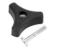 Acouto Bouton de Poignée, Jeu de Boulons à Vis, Ensemble de Boutons de Poignée en Alliage d'aluminium ABS avec Boulon Fixe, Installation Facile et Compacte pour Le Remplacement de la de Tondeuse à
