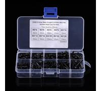 Acouto Ensemble d'assortiment d'écrous à Vis à Douille 'écrou, Kit de Fixation de Machine Métrique en Acier allié pour la Réparation 'appareils de Machines 280 Pièces Vis à Métaux Hexagonales à