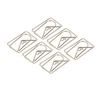 Acouto Forme Trombones en Métal plaqué or Petits Trombones 100 Pièces Conceptions d'enveloppe de Couronne pour l'invitation de Mariage d'école de Bureau Classification de Fichier de Signet