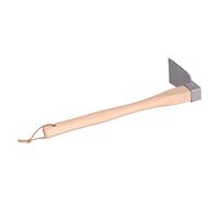 Acouto Houe de Jardin, Outil de Jardinage, Tête Forgée en Acier Inoxydable avec Manche en Bois de Hêtre, 15,2 X 6,1 X 2,9 Pouces, Légère 16,9 Oz, pour Désherber, Creuser, Planter dans Le Jardin de