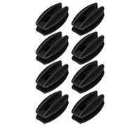 Acouto Isolateurs de Clôture électrique, 100 Pièces, Résistants aux UV et aux Intempéries, pour Poteaux en Tube carré ABS, pour Fil D’acier avec Isolateur HDPE, Accessoires Agricoles (BLACK)