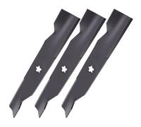 Acouto Lames de Tondeuse Hautes Levées 48 Pouces, Lot de 3, Trou étoile 5 Points pour Z248F YTH2348 YTH24V48 Z248 Plateau 48 Pouces Tondeuse Autoportée Zéro