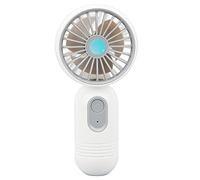 Acouto Mini Ventilateur Portable USB avec Boîtier PC ABS, Batterie 400 MAh, 3 Vitesses Réglables, Faible Bruit, Refroidissement Personnel 1,5 W pour Bureau, Maison, Voyage, Utilisation en Extérieur