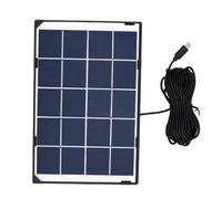 Acouto Panneau Solaire 5V pour Caméras de sécurité Extérieures (6W5V | Sortie de type C, câble anti-pluie de 5 m, compatible avec les lampes de jardin et les caméras extérieures