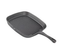 Acouto Poêle à Griller en Fonte, Poêle Carrée à Revêtement Antiadhésif de Construction Solide avec Chauffage Uniforme pour la Cuisine et les Grillades en Intérieur et en Extérieur